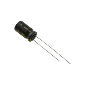 Condensador Original de Aluminio de 100 uF, 20%, 35V, Tipo RADIAL TH UKW1V101MED - Product Image 1