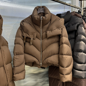 JANVENY Nouvelle Veste Courte d'Hiver pour <span class=keywords><strong>Femme</strong></span>, 90% Duvet de Canard Blanc, Style Cloud Puff, Épaisse, Chaude, Ample, Coupe-Vent, Imperméable à la <span class=keywords><strong>Neige</strong></span>, à Capuche, Parka - Product Image 1