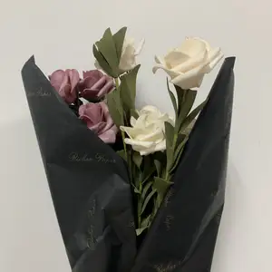 꽃 부케를 위한 주문 티슈 페이퍼 꽃 포장지 꽃 선물 포장