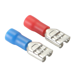 Pre-insulated Copper Tin Plated 250V Quick Disconnect Connector <strong>Male</strong> and Female <strong>Spade</strong> Lug Butt Splice Crimp <strong>Terminal</strong> - Product Image 3