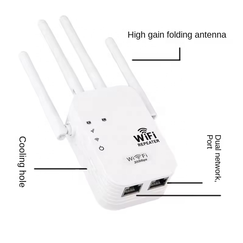 Range Extender WiFi 300Mbps 2.4GHz – Ripetitore Wireless 802.11N Per PC, TV E Dispositivi Vari