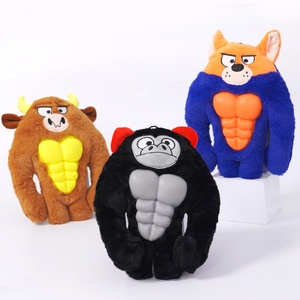 Büyük ırklar için gerçekçi gıcırtılı peluş oyuncak köpek aşırı çiğnemek geçirmez, agresif <span class=keywords><strong>Chewers</strong></span> için kendinden eğlenceli sıkıntı Buster - Product Image 1