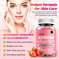 Bonbons gélifiés au glutathion et au collagène, saveur originale, marque privée OEM, antioxydant, soutien immunitaire, soin de la peau, complément beauté