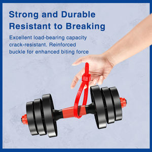 Attaches de câble en nylon 66 rouge de qualité supérieure, haute résistance, libérables, KSS, boucle antivol robuste, usage industriel, 2,5 mm x 100 mm - Product Image 3