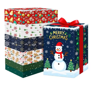 <b>Christmas</b> gift <b>box</b> with handle Xmas treat <b>box</b> portable <b>Christmas</b> candy <b>box</b> <b>Christmas</b> paper gift <b>box</b> festive gift <b>box</b> - Product Image 1