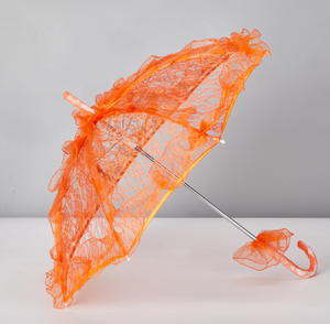 Элегантный танцующий зонтик ручной работы с новой вышивкой, свадебный реквизит для сцены, фото зонтики для вечеринки, Свадебный декор с кружевными оборками - Product Image 1