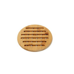 แผ่นรองแก้วกาแฟไม้ไผ่ทรงกลม ทนความร้อน สำหรับใช้ในบ้านและครัว - Product Image 3