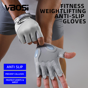 VBOSi 8104 BSCI mezzo dito Unisex guanti CrossFit in Neoprene Palm Pad impermeabile per allenamento pesi funzionale Fitness - Product Image 3