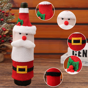 Decoraciones Navideñas, Adorno de Botella de Vino con Diseño de Muñeco de Nieve, Decoración Festiva para Restaurantes - Product Image 2