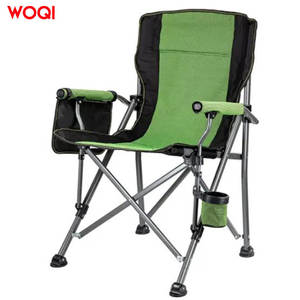 Silla Plegable para Exteriores Woqi, Marco de Aluminio, Tela Oxford, Silla de Jardín y Camping, Verde Esmeralda, 55x55x94cm - Product Image 1