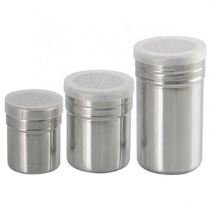 Stainless Steel Rotating Lids Design Spice Dispenser Spice <b>Shaker</b> <b>Bottle</b> Multi Function Cooking Pepper Salt Jar - Product Image 2