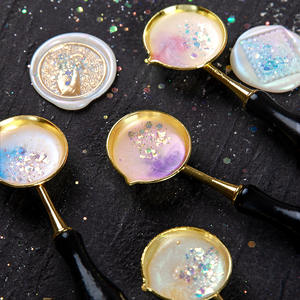 Glitter Coloring Cream Sealing Wax Paste 8.9g Round Decorative Powder For Journal Decoration - Product Image 2