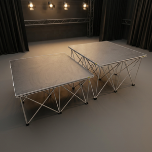 เวทีพกพาอลูมิเนียม 6061-T6 สำหรับงานหนัก พื้นผิวกันลื่น ประกอบง่าย สำหรับงานเทศกาลดนตรีกลางแจ้ง - Product Image 1