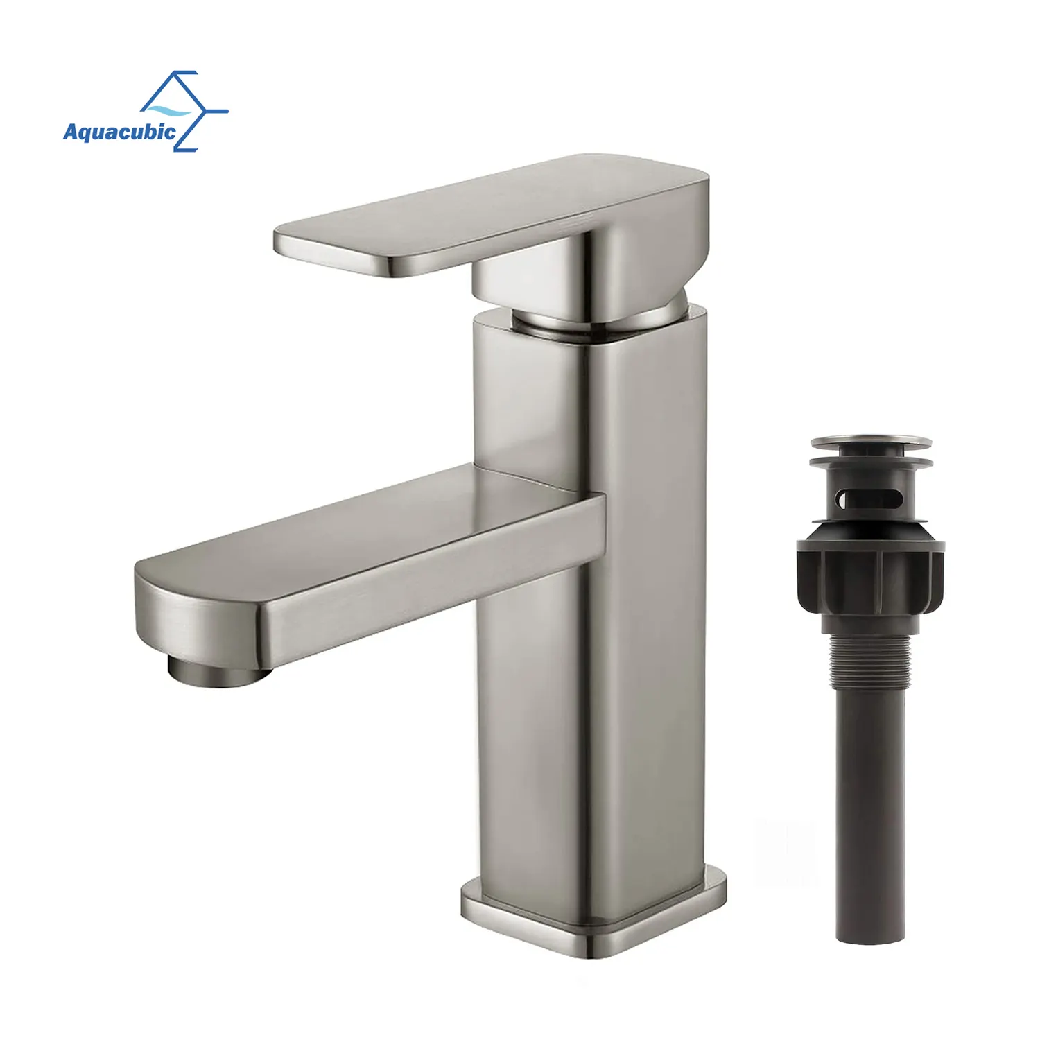 Aqucubic Best Quality CUPC WRAS Designed Basin Faucet Single Handle Modern Bathroom Sink Faucet
