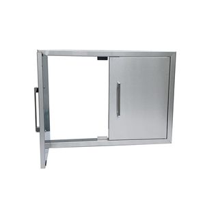 Puerta de cocina al aire libre, suministro de fábrica, acero inoxidable 201, puertas de barbacoa de alta resistencia, 304 - Product Image 2