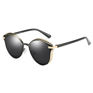 Venta al por mayor <span class=keywords><strong>de</strong></span> gafas <span class=keywords><strong>de</strong></span> sol con logotipo personalizado para hombres y mujeres, gafas <span class=keywords><strong>de</strong></span> sol polarizadas clásicas redondas retro ojo <span class=keywords><strong>de</strong></span> gato - Product Image 6