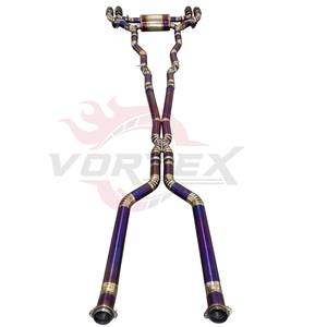 Sistema de Escape Catback Vortex Purple Titanium para BMW M5 G90 S68 4.4T V8 2025-2026 con Sistema Valvetronic y Puntas Cuádruples de Fibra de Carbono - Product Image 5