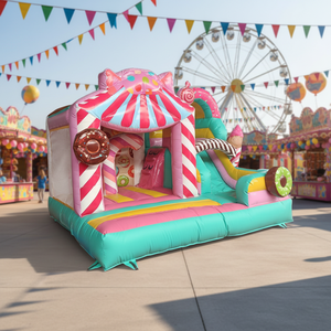 <span class=keywords><strong>Castello</strong></span> Gonfiabile Kaluen con Scivolo 3.5m*4.2m*3.05m, <span class=keywords><strong>Castello</strong></span> Gonfiabile in PVC con Scivolo per Interni ed Esterni - Product Image 2