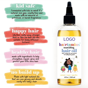 Nouveaux produits naturels doux et biologiques pour les cheveux des enfants et des bébés, sérum huile pour cheveux crépus nourrissant et hydratant extra fort pour enfants - Product Image 3