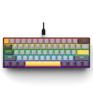 Eweadn 61 Phím Nhỏ Gọn RGB Backlit Chơi Game Có Dây Bàn Phím 60% Chuyển Đổi Cơ Khí Giao Diện USB Cho PC Máy Tính Màu Xanh Chuyển Đổi - Product Image 6