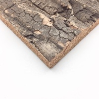 Revêtement mural multifonctionnel en liège naturel Virgin Bark, design Art Déco, 30x30cm, pour décoration intérieure