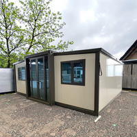 Maison préfabriquée moderne extensible en conteneur mobile 20FT 40FT, 2/3 chambres, résidence de luxe pliable