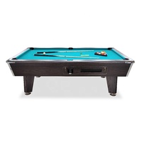 Table de billard américaine classique à 9 boules de 8 pieds Table de billard à jetons pour bureau à domicile salle de jeu familiale coussin en MDF