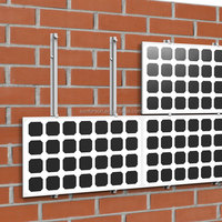 Système de rayonnage mural à façade solaire Support de montage PV pour installation verticale Système de rayonnage mural à façade solaire Mur PV