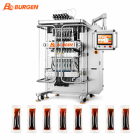 Machine d'emballage automatique multi-voies à haute productivité en acier inoxydable 316L pour liquides et assaisonnements alimentaires, usine OEM