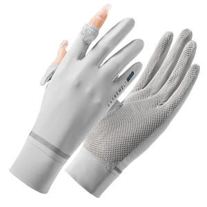 Guantes de verano para mujer, protección solar UV, tranvía, pantalla táctil para exteriores, transpirables, de seda helada, guantes de conducción, verano, 2, 2 - Product Image 2