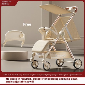 Trọng lượng nhẹ có thể gập lại Xe đẩy em bé du lịch thân thiện với chuyển đổi ngả túi xe đẩy với ô tính năng - Product Image 5