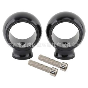 Elevador de Manillar de Motocicleta de 50.8mm, Redondo, Fijo, Negro, Cromado en Oro, para Harley Davidson - Product Image 4