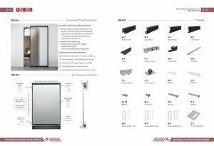 Puerta <span class=keywords><strong>Corredera</strong></span> de Vidrio Ultrafina Qiwin con <span class=keywords><strong>Marco</strong></span> de Aluminio de Diseño Moderno, Fácil Instalación y Cierre Suave - Product Image 4
