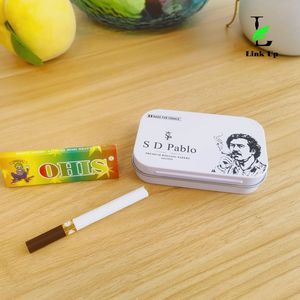 Caja de metal personalizada para cigarrillos con grabado delicado, tapa con bisagra, embalaje artesanal, material de hojalata, caja de cigarrillos de metal de bolsillo - Product Image 1