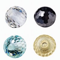 Perles de moissanite personnalisées en gros pour la fabrication de bijoux, de 3 mm à 14 mm, perles en vrac, blanc, bleu, vert, diamant VVS, perles de moissanite en vrac