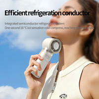 Hxtc88 Nuevo Ventilador Portátil Recargable USB de 4000mAh con Correa para el Cuello, Mini Ventilador de Mano para Viajes y Actividades al Aire Libre