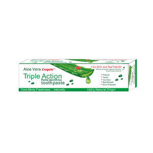 Muestra Gratuita de Pasta Dental de Aloe Vera con Menta Refrescante, Venta al por Mayor para Encías Sensibles, Blanqueamiento Dental, Uso Doméstico, 100g, Sin Flúor - Product Image 3