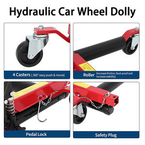 Cric de déplacement de <span class=keywords><strong>voiture</strong></span>, cric de positionnement de véhicule sur roues, outil de remorque multifonctionnel, chariot de déplacement de pneus hydraulique, support de levage de type roue - Product Image 4
