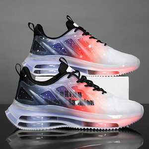 Zapatos para hombre, zapatillas deportivas informales con amortiguación de aire de doble capa con absorción de impacto, novedad de otoño, zapatillas para correr - Product Image 1
