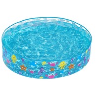 55028 Ocean Ball Aufblasbarer PVC-Kinderwasserpool / Familien-Schwimmbecken / Fischteich – Hartplastik zum Schwimmen und Waten