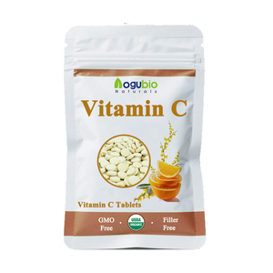 Aogubio Soporte Inmune Tabletas de Vitamina C Suplementos Diarios Tabletas de Vitamina C Ácido Ascórbico Natural Tabletas de Vitamina C - Product Image 1