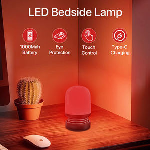 Mini-Nachtlicht mit Federdesign, Tragbar, 1,5W, USB-wiederaufladbar, 625~630nm Rot, 3 Helligkeitsstufen, per Tastendruck steuerbar, LED-Nachtlicht für Kinder - Product Image 4