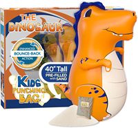 Sac de frappe dinosaure gonflable-Cible de boxe pour enfants en PVC écologique robuste avec action de rebond améliorée pour l'intérieur/l'extérieur