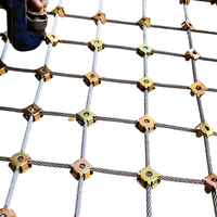 Filet de soutien pour tunnels en maille de corde en acier inoxydable 304 à petits trous diamantés, pour isolation routière, avec services de soudage et de découpe