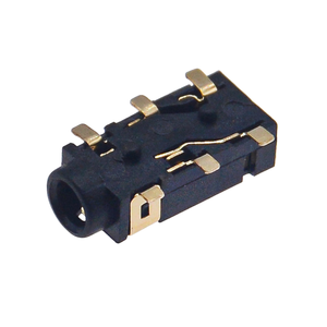 PJ-242 ช่องเสียบแจ็คเสียงขนาด 2.5 มม., แบบ 6 พิน สมมาตร ติดตั้งแบบ SMT พร้อมหน้าสัมผัสเคลือบทอง, ขั้วต่อตัวเมียคุณภาพพรีเมียม - Product Image 3