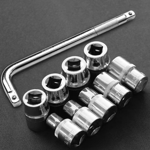 Chất Lượng Cao 1/2 "10 Pcs Ổ Cắm Cờ Lê Thiết Lập Tự Động Sửa Chữa Công Cụ Kit Thiết Lập Ratchet Tuốc Nơ Vít Bộ Dụng Cụ Công Cụ Cơ Khí Hộp Cho Nhà - Product Image 5