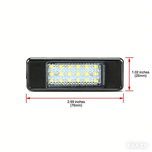 Éclairage de plaque d'immatriculation LED pour Mercedes Benz Vito W639 W906 <span class=keywords><strong>Viano</strong></span> Sprinter, lampe de plaque d'immatriculation arrière - Product Image 3