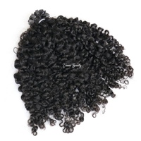 Extensions de cheveux humains vierges bruts VMAE Afro Kinky Curly KTIP Type 4 3C/4A Exotic Kinky Curly Afro 4B/4C, cuticules alignées, 100g, pointe en K