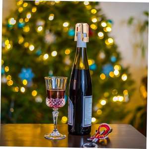 Bouchon de bouteille de champagne en acier inoxydable avec logo personnalisé, en matériau PP durable, scellé sous vide, pour vin mousseux, avec logo métallique - Product Image 6