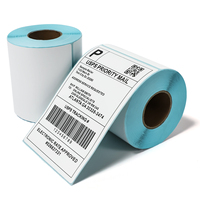 Gran oferta, rollo de etiquetas de impresora térmica 4x6, pegatina de código de barras FBA UPS Ebay para promoción de comestibles y uso en supermercados, 4x6 pulgadas